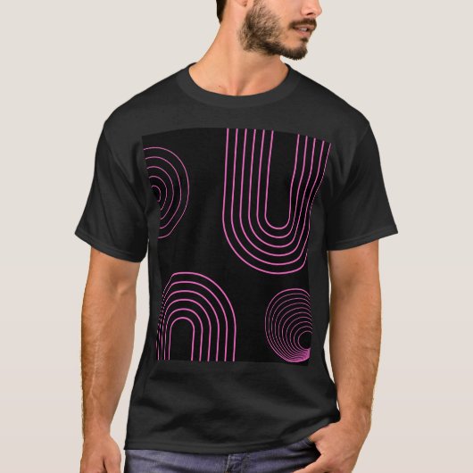 T - Shirt Schwarz/Rosa (Vorderseite)