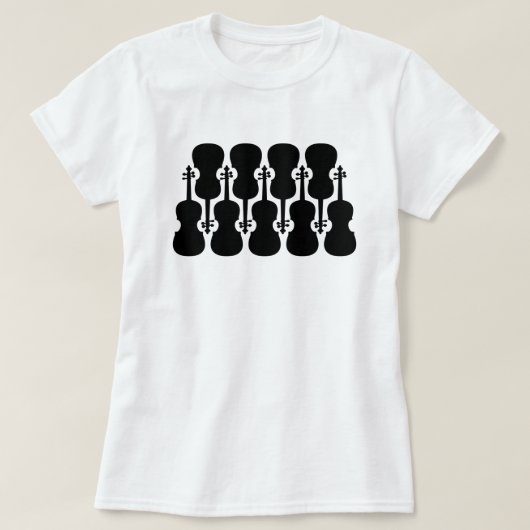 T - Shirt Schwarz-Weiß-Violine (Design vorne)