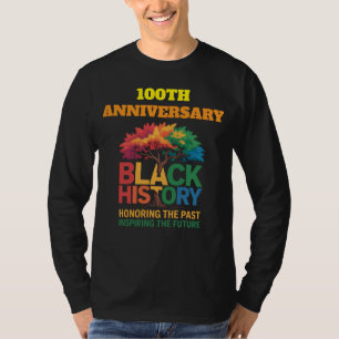 T-Shirt-Schwarze Geschichte 100 Jahre T-Shirt