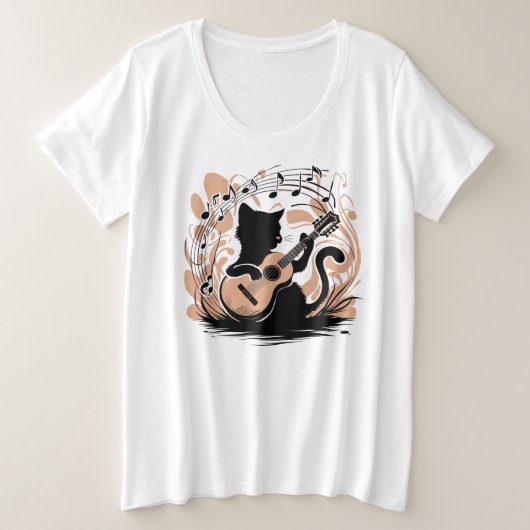 T - Shirt - Schwarze Katze (Design vorne)