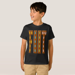 T-Shirt Schwarzer Hanes Design Foot SCHOKOLADE BON