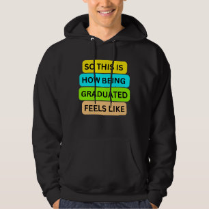 T - Shirt schwarzer Kapuze SO_THIS_IS_HOW_BEING_GR