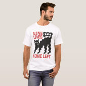 T - Shirt schwarzer Kater (Vorne ganz)