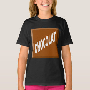 T-Shirt Schwarzer Ruffle Töchter Design SCHOKOLADE