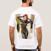 T - SHIRT - schwarzes Catsuit - Bianca Beauchamp (Rückseite)