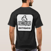 T-Shirt schwarzes Freequad (Rückseite)