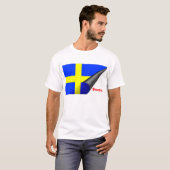 T - Shirt Schwedens (schwedische Flagge) (Vorne ganz)