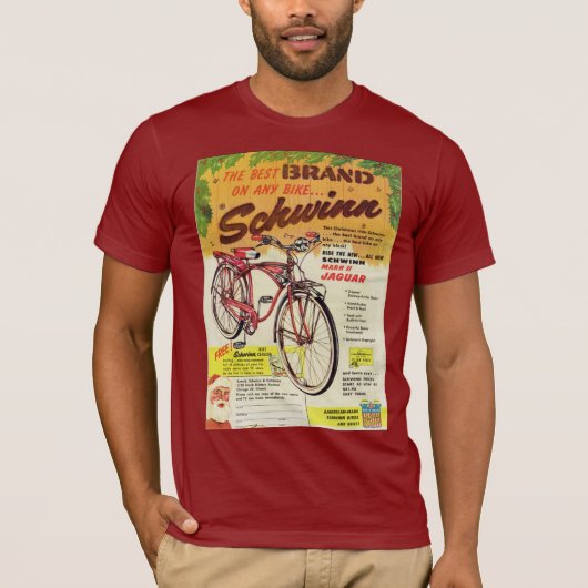T - Shirt - Schwinn Fahrrad-Anzeige - Jaguar des (Vorderseite)