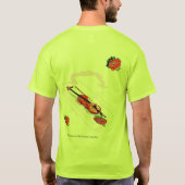 T - Shirt : Seine und ihre Klaviermusik und Rose (Rückseite)