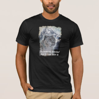 T - Shirt seltener Schneeleoparden