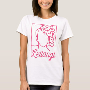 T-Shirt "Servieren" in Rosa
