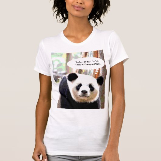 T - Shirt Shakespeare Zitat Panda Bear (Vorderseite)