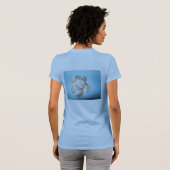 T - Shirt (ShellFlowerOnBlue) RFPMDesign ©️ 2012 (Schwarz voll)