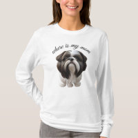 T - Shirt - Shih Tzu - Wo ist meine Mama