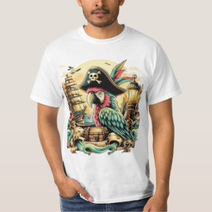 T - Shirt Ship & Parrot