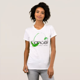 T-Shirt-Shirt mit Blume der weißen Perle T-Shirt