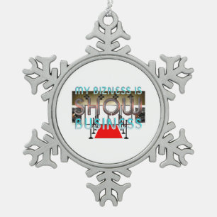 T-SHIRT-Show Schneeflocken Zinn-Ornament