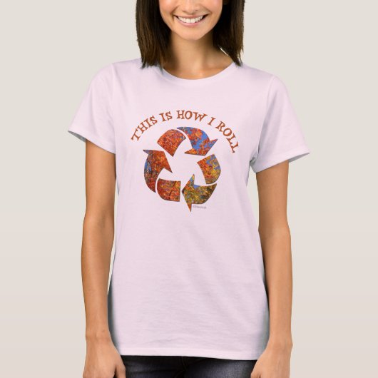 T - Shirt Signatur-Struktur gerecycelt (Vorderseite)