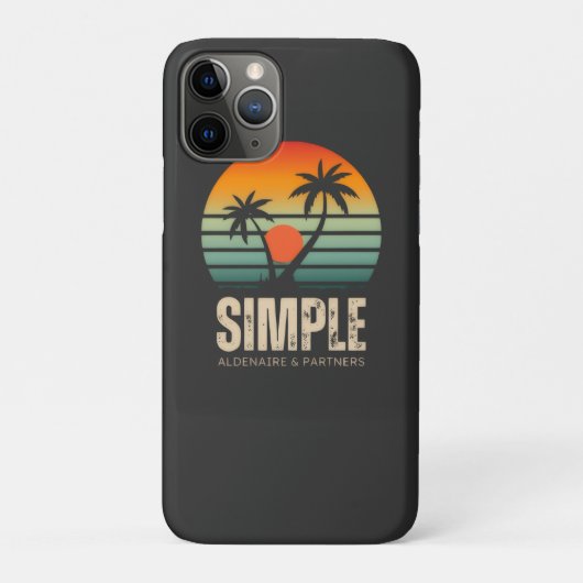 T-shirt Simple Sunset - Tropical vibes design Case-Mate iPhone Hülle (Rückseite)