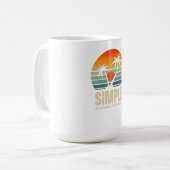 T-shirt Simple Sunset - Tropical vibes design Kaffeetasse (Vorderseite Links)