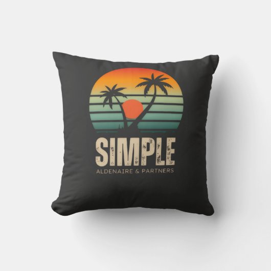 T-shirt Simple Sunset - Tropical vibes design Kissen (Vorderseite)