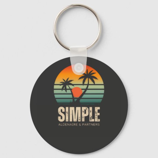 T-shirt Simple Sunset - Tropical vibes design Schlüsselanhänger (Vorderseite)