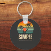 T-shirt Simple Sunset - Tropical vibes design Schlüsselanhänger (Vorderseite)