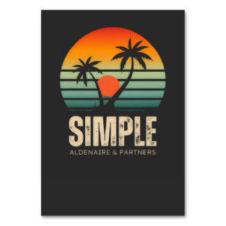 T-Shirt Simple Sunset - Tropical Vibes Design Tischnummer