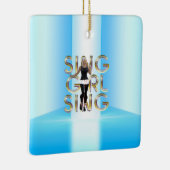 T-SHIRT Sing Girl Sing Keramikornament (Rechts)