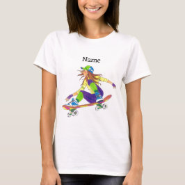 T - Shirt Skateboarder Girl