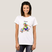 T - Shirt Skateboarder Girl (Vorne ganz)
