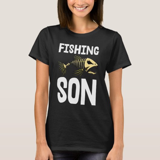T-Shirt Skelettfisch Knochen T-Shirts Sharp Tee (Vorderseite)
