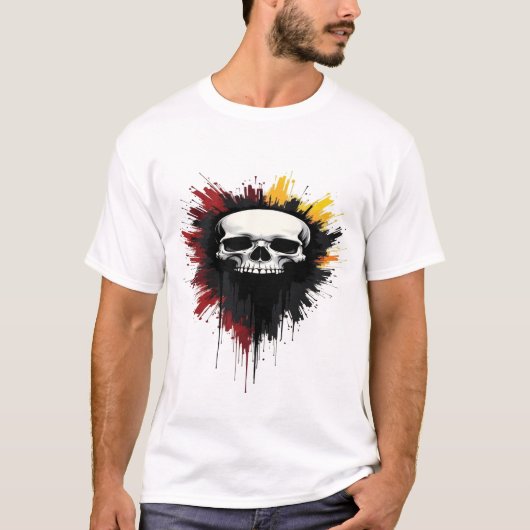🔥 T - Shirt "Skull Power - Unbrechbare Flughöhe" (Vorderseite)
