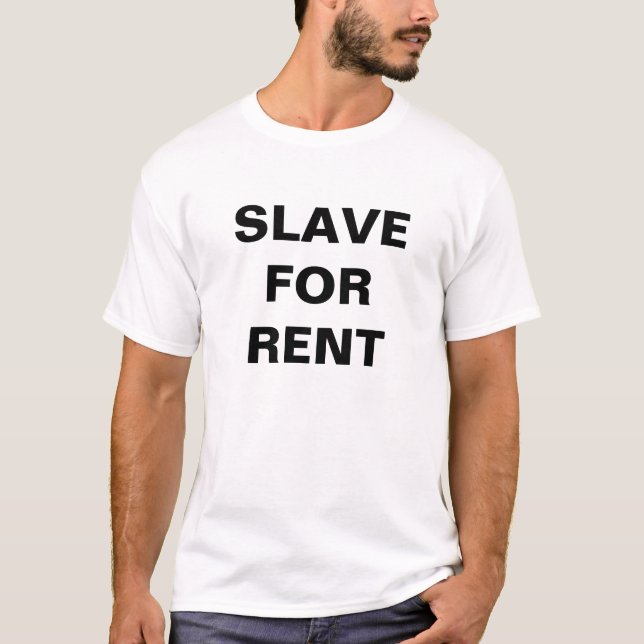 T - Shirt Slave zu vermieten (Vorderseite)