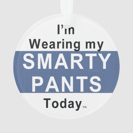 T-SHIRT Smarty Pants Ornament (Rückseite)