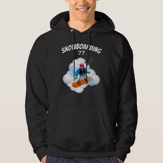 T-Shirt Snowboarding mood Hoodie (Vorderseite)