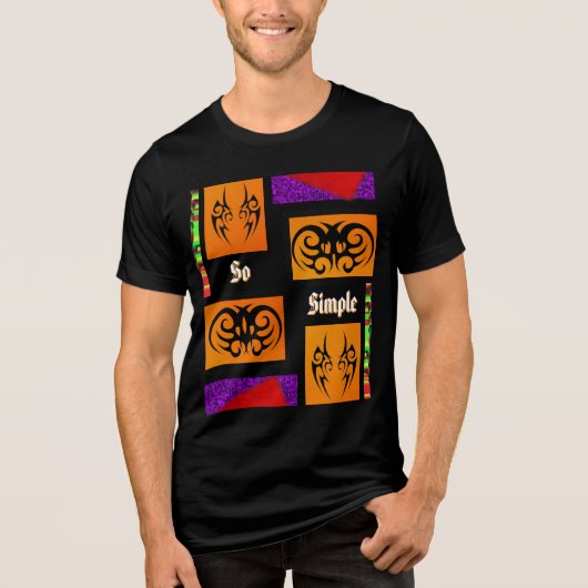 T-Shirt So einfach Tri-Blend Shirt (Vorderseite)