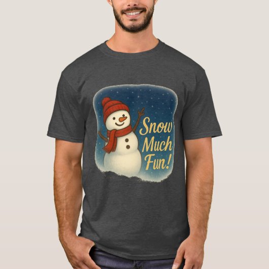 T-Shirt So Viel Schnee-Spaß! (Vorderseite)