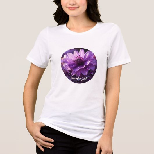 T - Shirt, Solid Black Trimix Tri-Blend Shirt (Vorderseite)