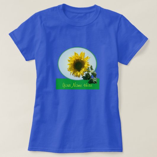 T - Shirt - Sonnenblume im Kreis (Design vorne)
