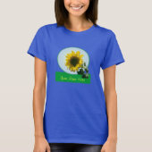 T - Shirt - Sonnenblume im Kreis (Vorderseite)