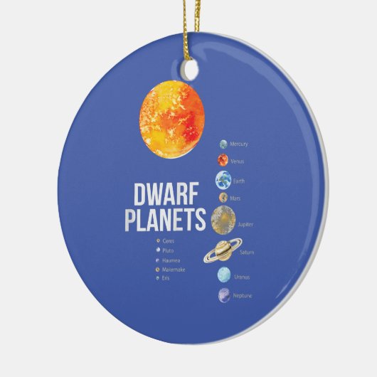 T - Shirt-Sonnensystem Keramik Ornament (Links)