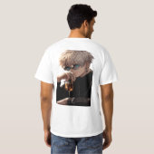 T - SHIRT SORGEN MÄDCHEN, ICH HABE EIN GF HOTTER A (Schwarz voll)