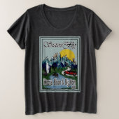 T - Shirt SOTF Elch, Bison & Big Horn Plus Größe (Design vorne)