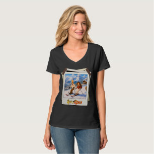 T-Shirt Souvenir der Alpen - Reise Geschenk Frankr