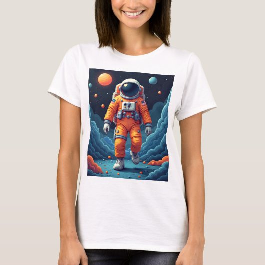 T - Shirt Spaceman Womens (Vorderseite)