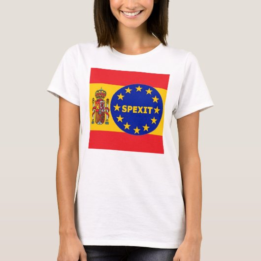 T - Shirt Spanisch Flag EU Spexit (Vorderseite)