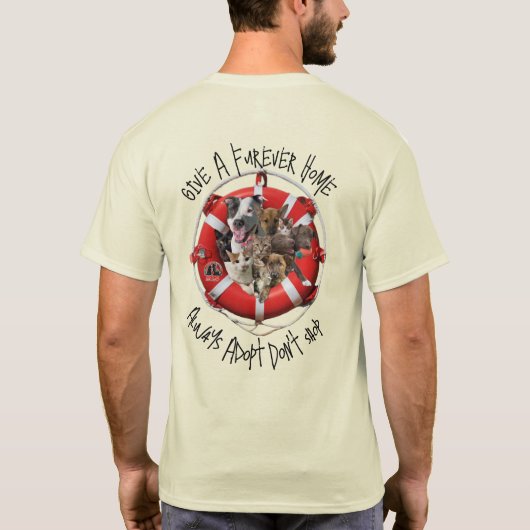 T-Shirt Special Design for the SPCA of Brevard (Rückseite)