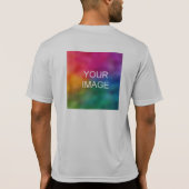 T - Shirt Sport Silber an der Vorderseite und hint (Rückseite)