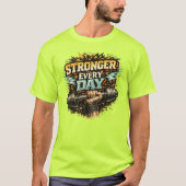 T-Shirt 'Stärker jeden Tag' (Vorderseite)